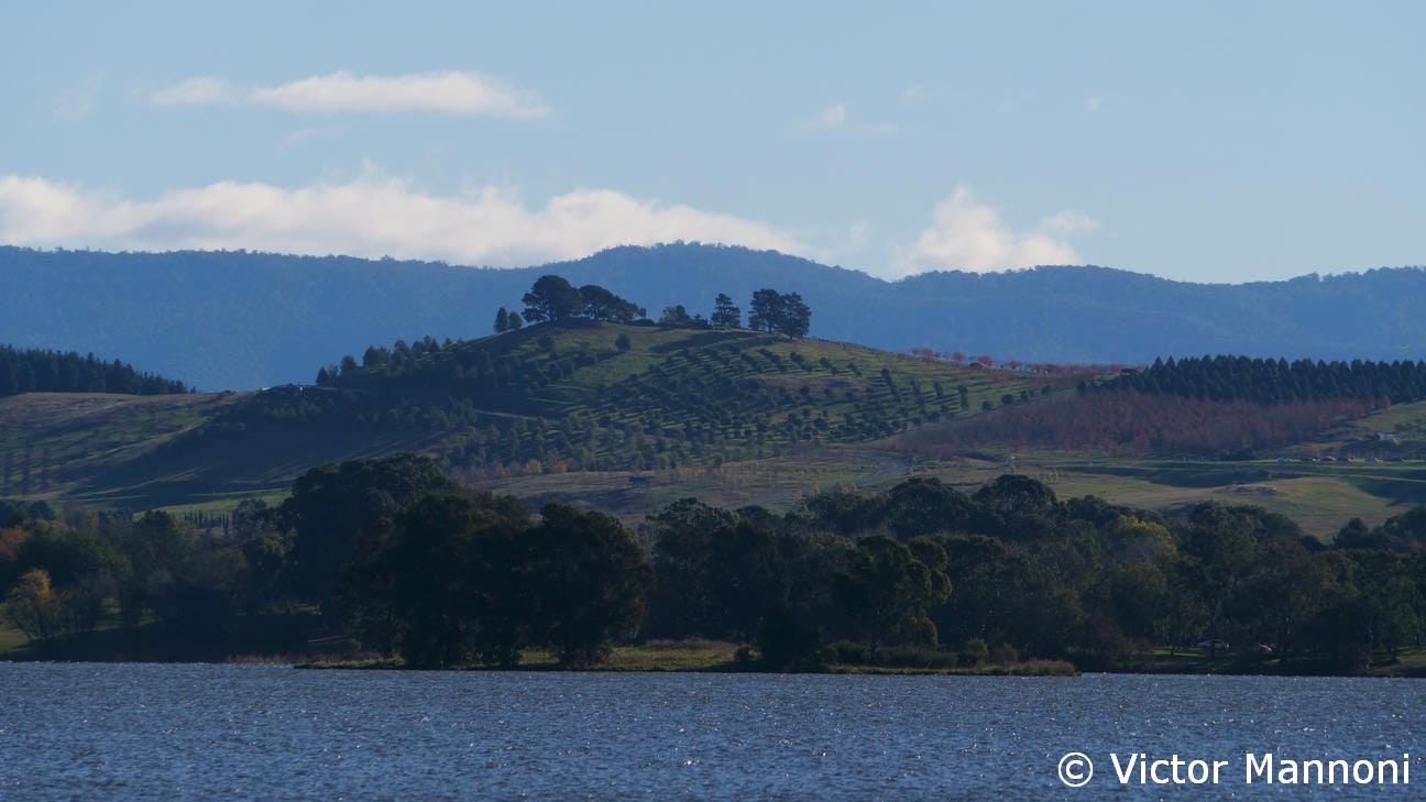 Lake Burley Griffin au coucher du soleil